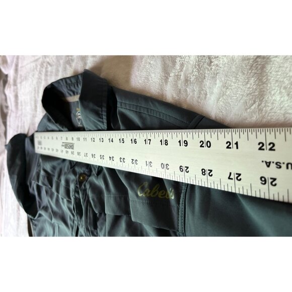 Cabela's XPG Mens Short Sleeve Outdoor Performance Shirt Large Gray Lightweight - Picture 6 of 11